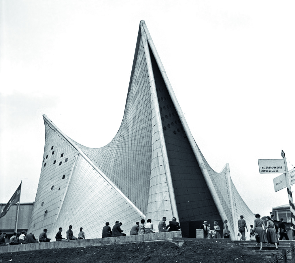 Philips’ Pavillon von Le Corbusier zur EXPO in Brüssel 1958