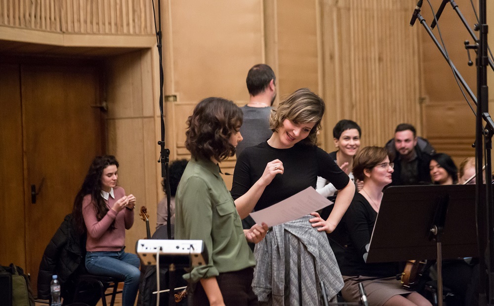 Katie Melua und Lisa Batiashvili bei der Aufnahme von No Better Magic