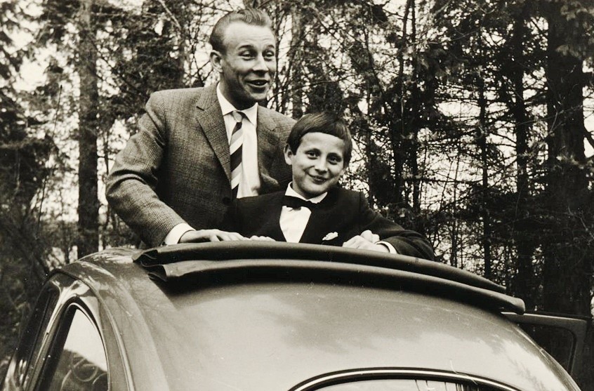 Konstantin Wecker mit seinem Vater