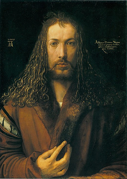 Albrecht Dürer, Selbstporträt aus der Alten Pinakothek, München 