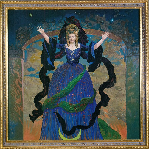 Ernst Fuchs setzte Edita Gruberová als Königin der Nacht auf einem Gemälde ein malerisches Denkmal