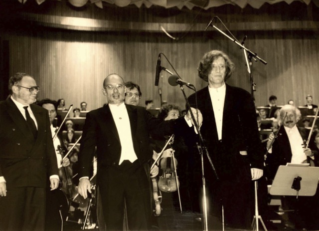 Heinz Winbeck bei der Uraufführung seiner Dritten Sinfonie