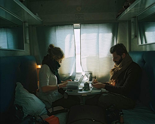 Sophy Roberts und Michael Turek unterwegs in der Transsibirischen Eisenbahn