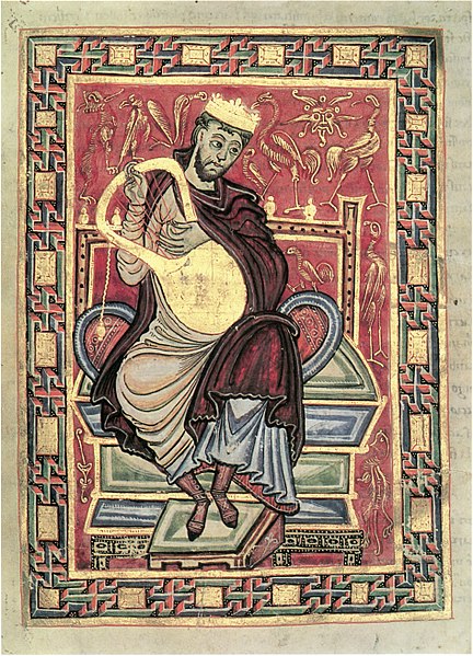 König David im Egbert Psalter