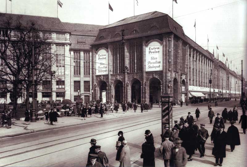 Das Kaufhaus Wertheim in Berlin 1920
