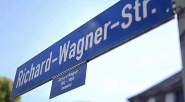Straßenschild: Richard-Wagner-Straße