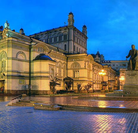 Das Opernhaus in der ukrainischen Hauptstadt Kiew