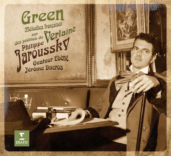 „Green, Mélodies françaises sur des poèmes de Verlaine“ | Philippe Jaroussky, Quatuor Ebène, Jérôme Ducros (2 CDs Erato)