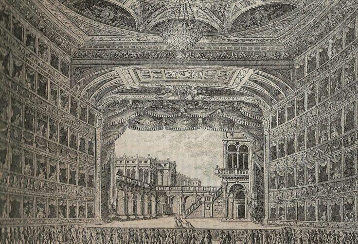 Teatro La Fenice in Venedig, 1829