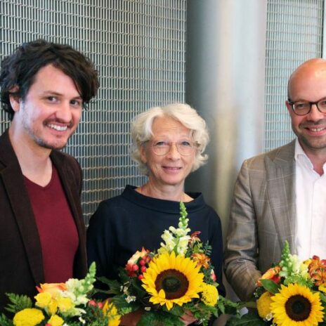 Juan Garcia, Dagmar Brauns und Jens Ewen, Vizepräsidenten der Hochschule für Musik 