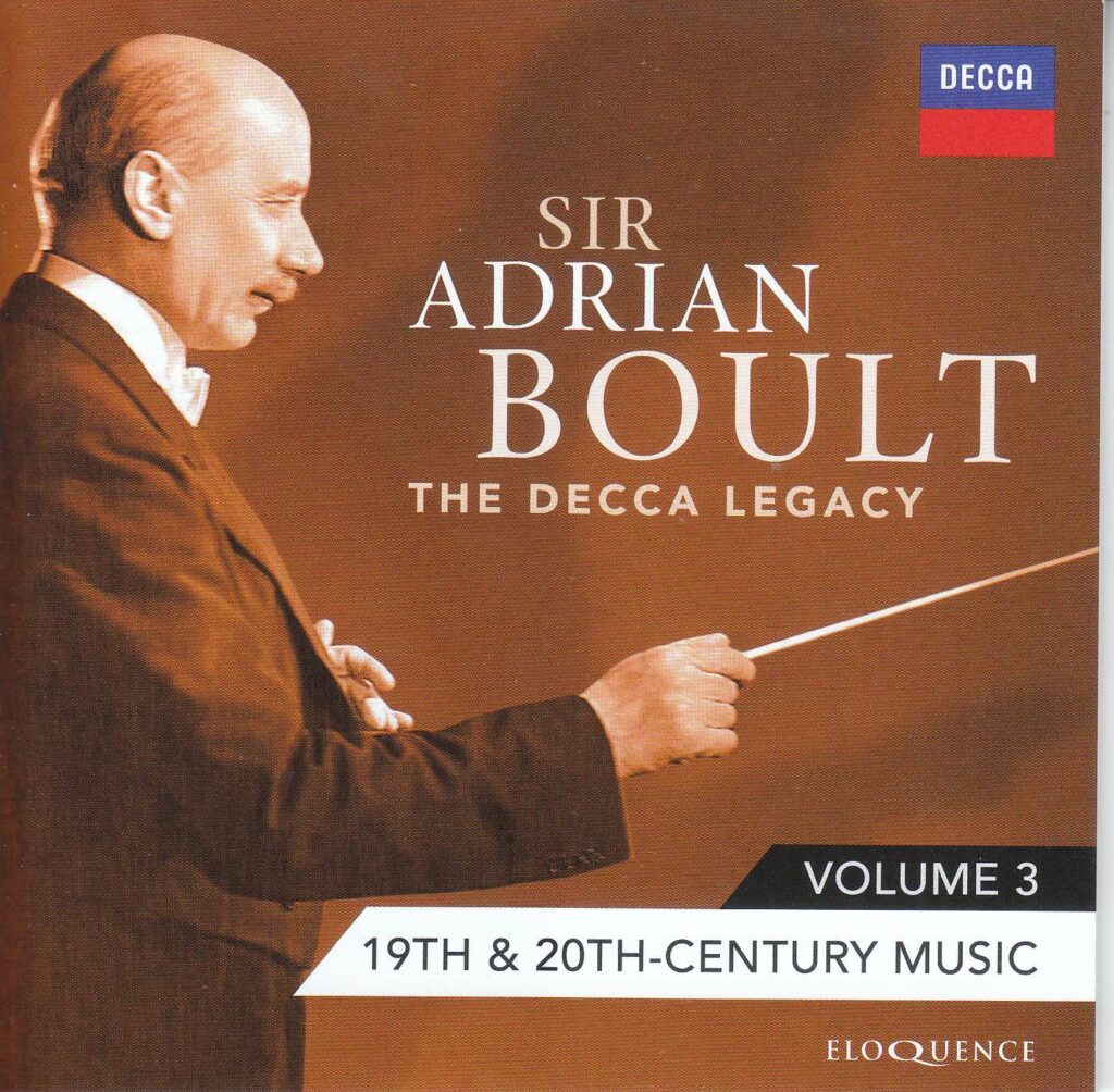 Adrian Boult - The Decca Legacy Vol.3 "19th & 20th-Century Music"