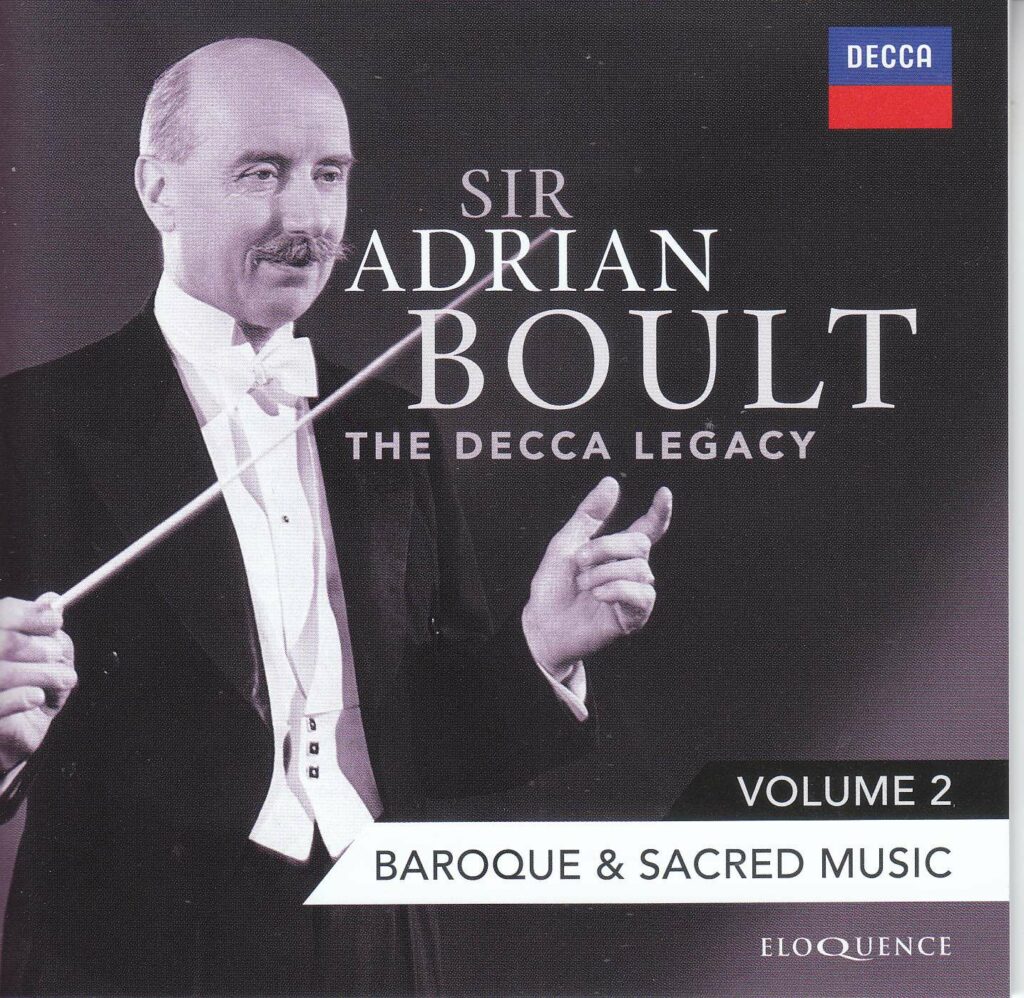 Adrian Boult - The Decca Legacy Vol.2 "Baroque & Sacred Music"