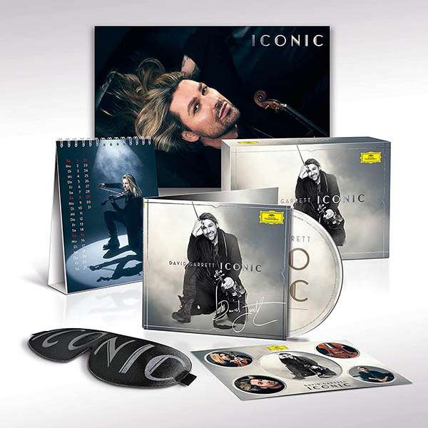 David Garrett - Iconic (Fanbox mit Deluxe-CD, A2 Poster, 3D Schlafmaske, Tischkalender, Stickerbogen)
