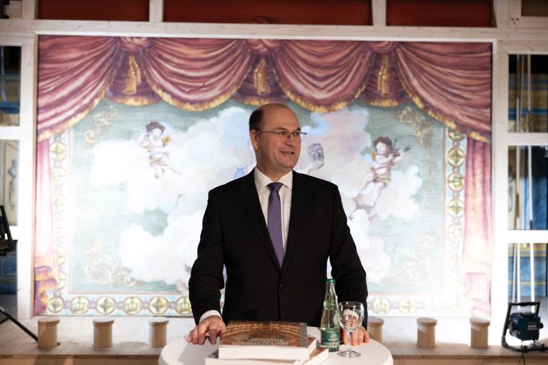 Finanz- und Heimatminister Albert Füracker stellt Details zum Museumskonzept des Markgräflichen Opernhauses vor