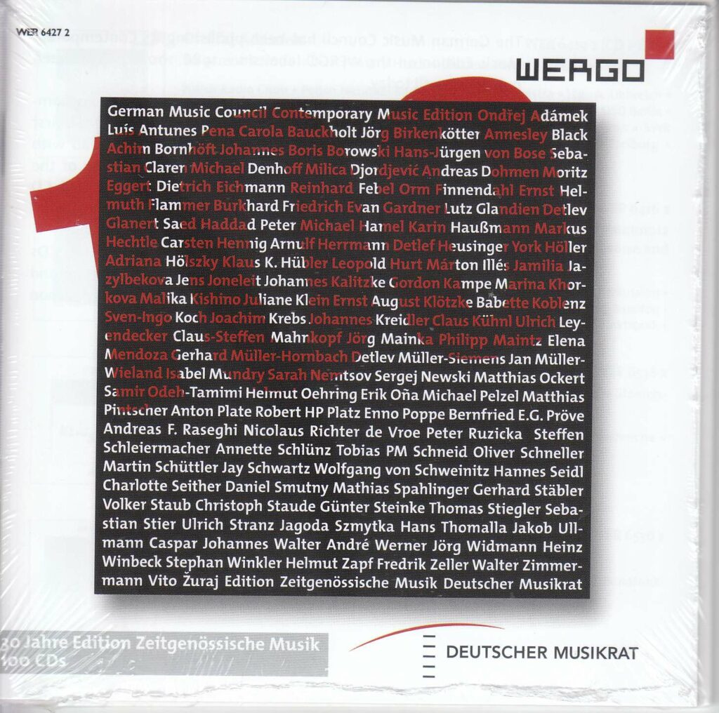 Wergo-Sampler "30 Jahre Edition Zeitgenössische Musik" (Deutscher Musikrat)