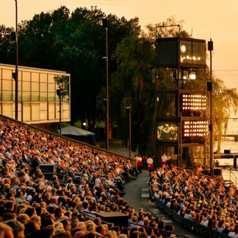 Bregenzer Seebühne mit Publikum, 2021