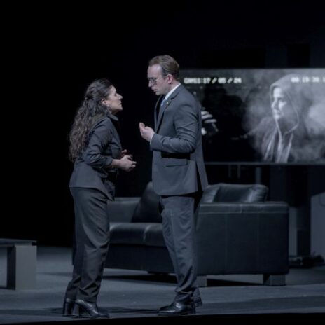 Cecilia Bartoli (Sesto), Daniel Behle (Tito Vespasiano) in "La clemenza di Tito", Salzburger Festspiele 2024