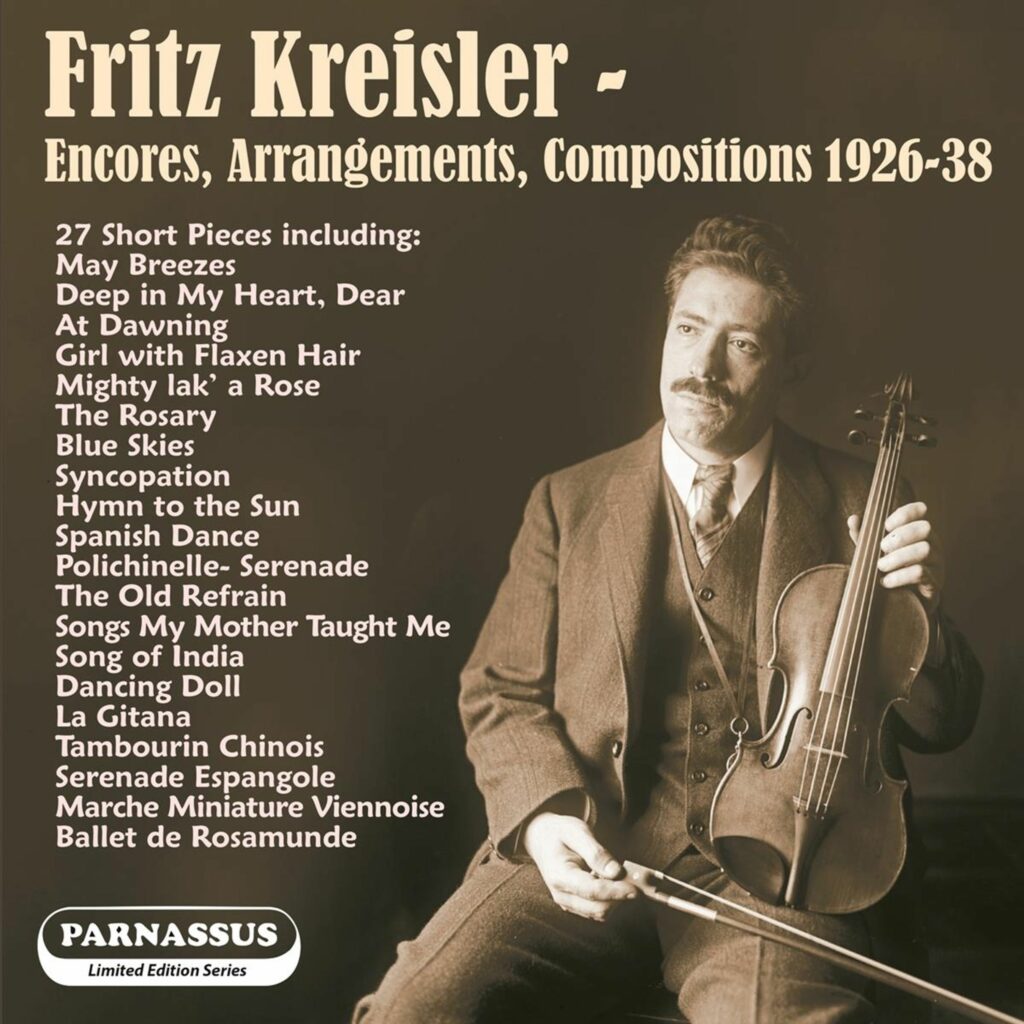 Fritz Kreisler - Encores, Arrangements, Compositions 1926-1938