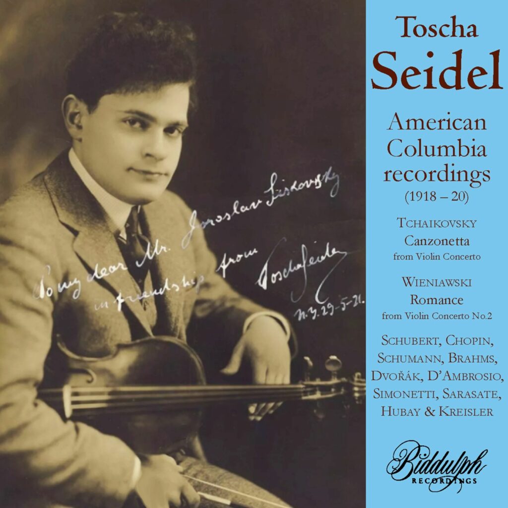 Toscha Seidel - American Columbia Recordings (1918-1920)