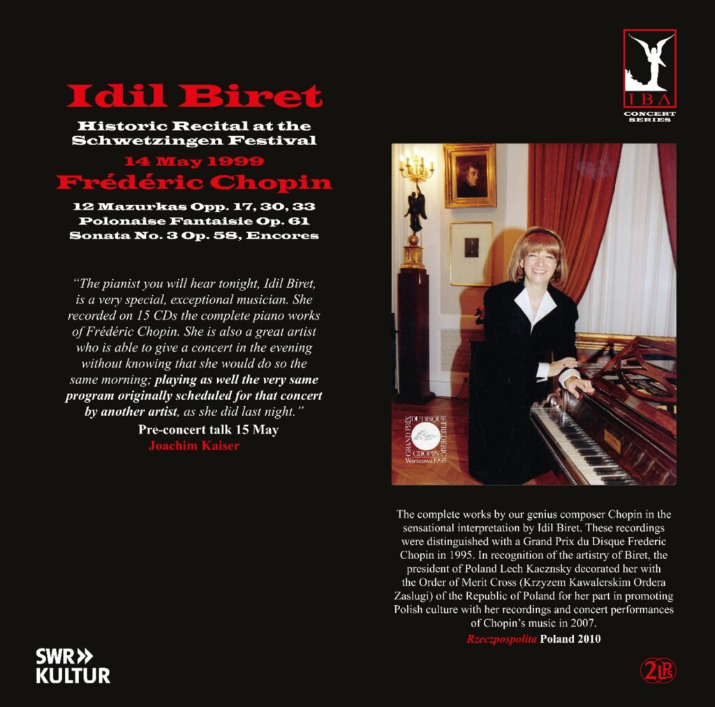 Idil Biret - Schwetzingen Festival 14. Mai 1999 (Frederic Chopin) (180g)