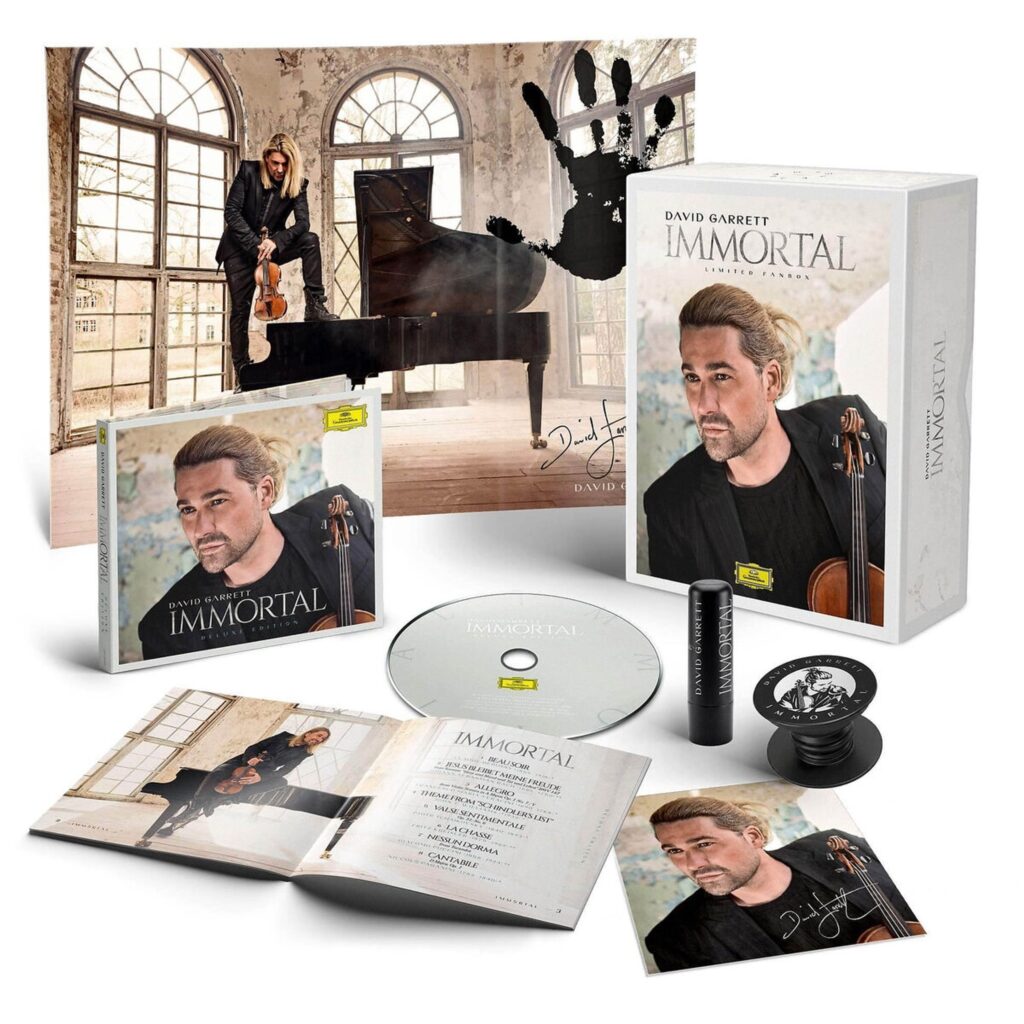 David Garrett - Immortal (Deluxe-Fanbox mit Lippenbalsam, A2 Poster, Phone Popsocket)