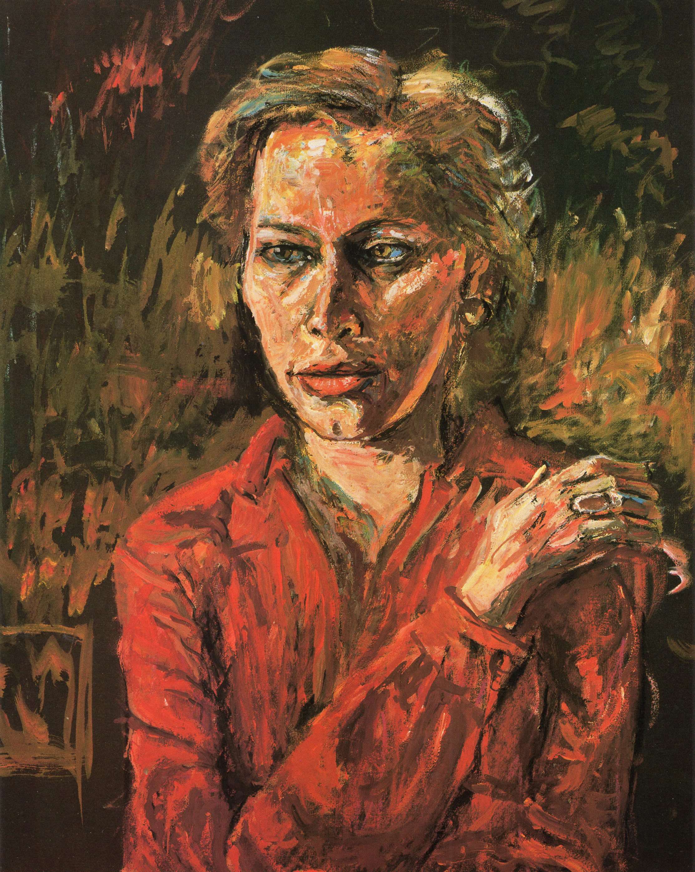 Júla Várady auf einem Gemälde von Dietrich Fischer-Dieskau